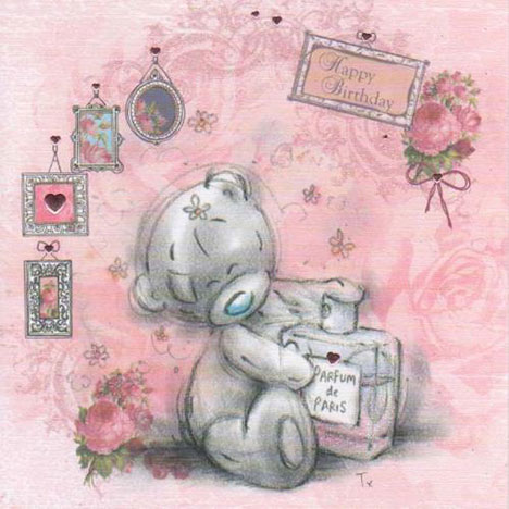 Bear With Perfume Birthday Me to You Bear Card £1.95